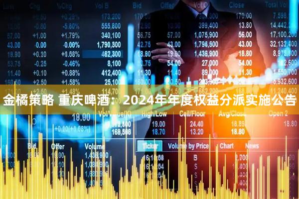 金橘策略 重庆啤酒：2024年年度权益分派实施公告